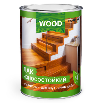 Лак паркетный алкидно-уретановый износостойкий высокоглянцевый (2,7 л) FARBITEX ПРОФИ WOOD