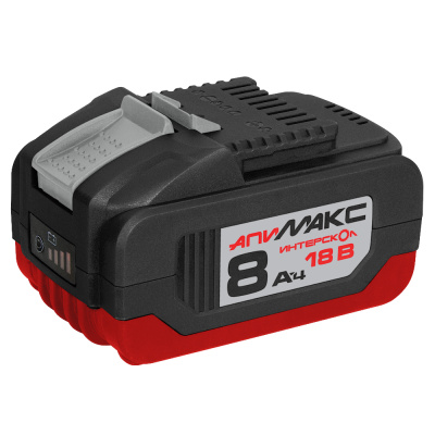 Аккум. блок 8,0 Ач, 18В, Li-ion с инд.  АПИМАКС-8,0/18И 