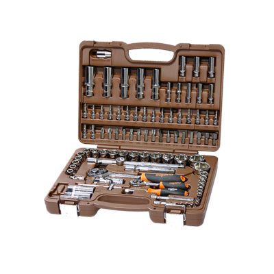 Набор инструмента торц. головки 4-32мм 1/4" и 1/2" DR и аксесс. к ним, 94 предм.