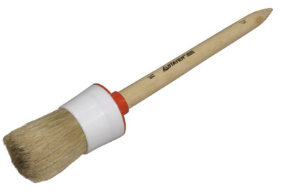 Кисть круглая "STAYER" Universal-standart светлая натур. щетина, пластм.корп., дер.ручка, 55мм