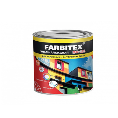 Эмаль ПФ-115 алкидная морская волна (2,7 кг) FARBITEX