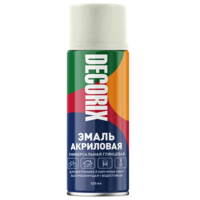 Эмаль аэрозольная универсальная DECORIX, 520, белый перламутровый
