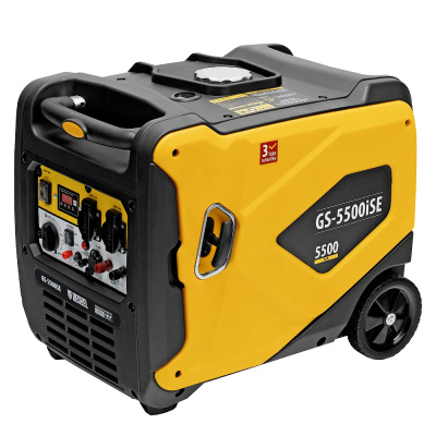 Генератор инверторный GS-5500iSE, 5,5 кВт, 230 В, закрытый корпус,электростартер// Denzel