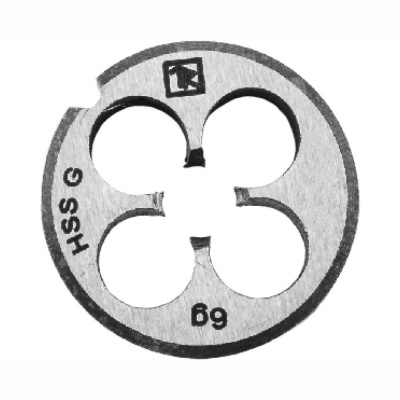 Плашка D-COMBO круглая ручная М6х1.0, HSS, Ф20х7 мм MD61 