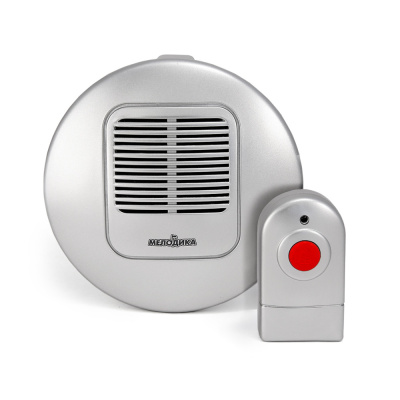 Звонок на батарейках Мелодика Б201 б/проводной 1мелод., круглый с кнопк.