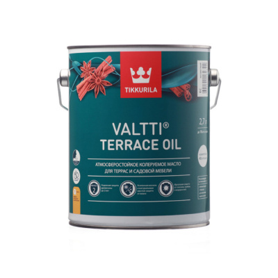 МАСЛО ДЛЯ ТЕРРАС "ТИККУРИЛА" ВАЛТТИ TERRACE OIL  EC  2,7 Л (1/6)  