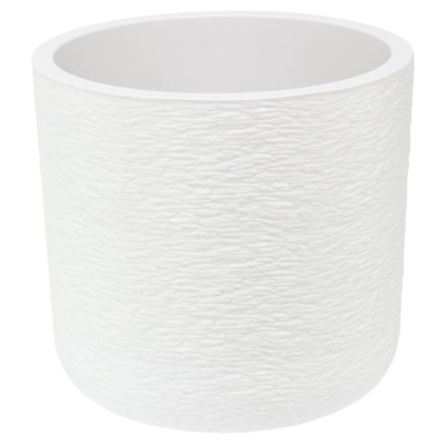 Кашпо СЛАНЕЦ  D280мм 9,5л с вставкой (Белый)