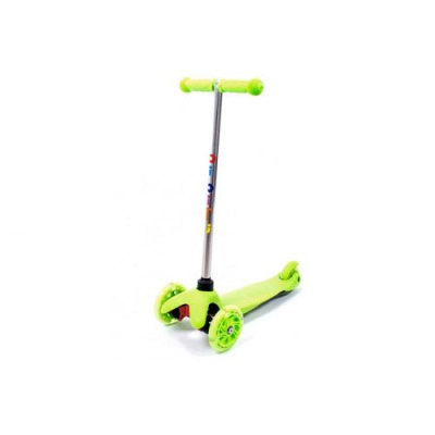 Самокат трехколесный для детей, материал-металл/пластик BIBITU JAY SKL-06L салатовый