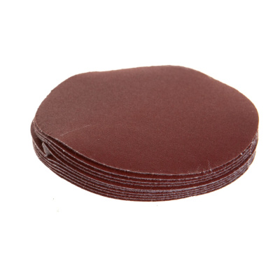 Круг абразивный на ворсовой подложке под "липучку", P 280, 125 мм, 10 шт.// MATRIX