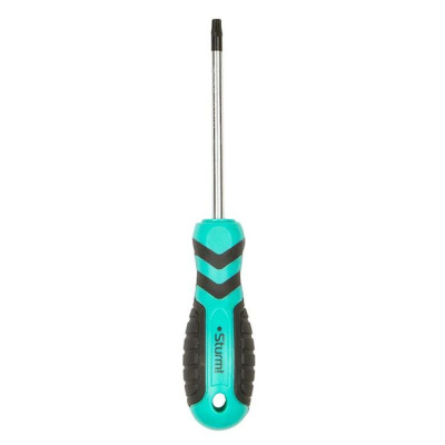 Отвертка TORX с ОТВЕРСТ. магнит. наконеч., эрго ручка TT25H*100мм, Sturm! 1040-23-TT25-100 
