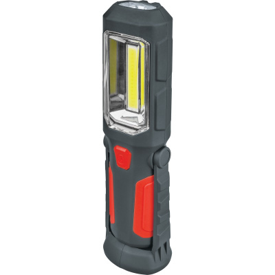 Фонарь светодиодный NPT-W04-ACCU 1LED+8LED (0.5вт) пластик