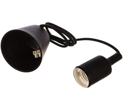 Патрон Е27 со шнуром для LED-UFO силикон черный 1м  SBE-CLHE27s-b SmartBuy 