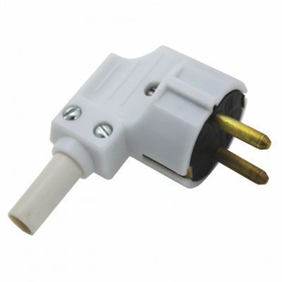 Вилка с заземлением Г-образная с латунным штырем Беларусь