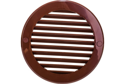 Решетка наружная вентиляционная круглая D150 с фланцем D125, ASA кор 12РКН кор