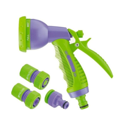 Набор для подключения шланга 3/4" (пистолет 7-и режимн, адаптер, 2 соединителя)// Palisad