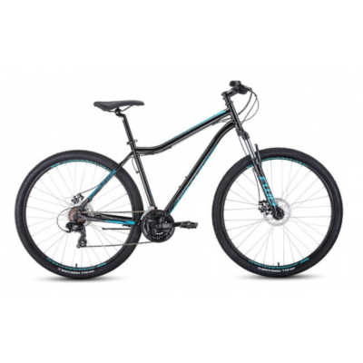 Велосипед FORWARD SPORTING 29 2.0 disc (29" 21ск рост 17") черный / бирюзовый