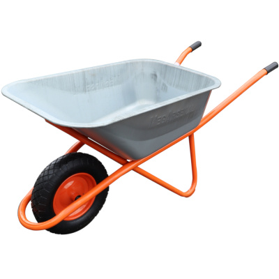 Тачка строительная одноколёсная MegArsenal 110л 200кг пневмоколесо 4,0-8 D12 (комплект)