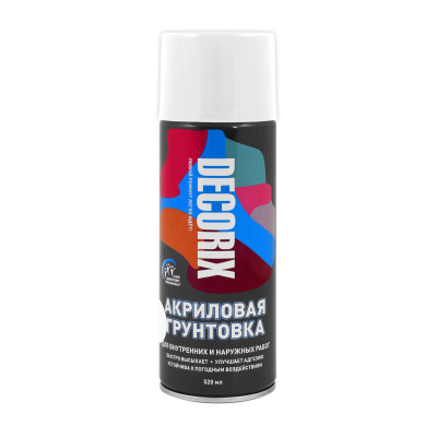 Грунтовка аэрозольная DECORIX 520,белая