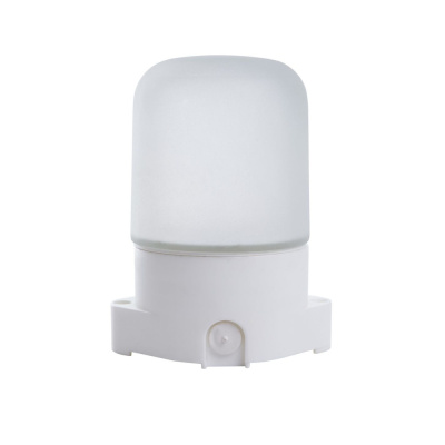 Светильник НББ-01-60-001 E27 термостойкий для бани и сауны прямое основание белый IP65