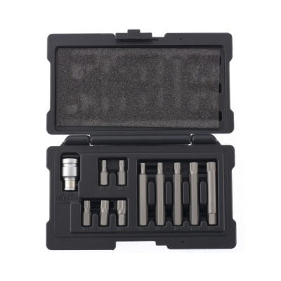 Набор бит SPLINE, шестигранный хвостовик 1 1/2'', CrV, 10 мм, 11 пред.// Stels