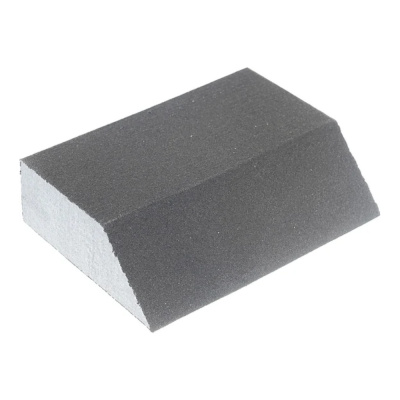 Губка ЗУБР  Р320, 100 х 68 х 42 х 26 мм, водостойкая, четырехсторонняя угловая шлифовальная 