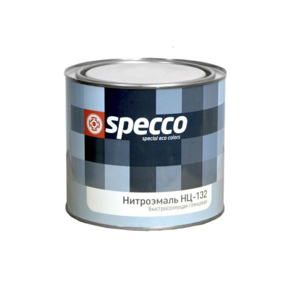 Эмаль НЦ-132КП "Specco" черная 0,8 кг
