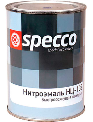 Эмаль НЦ-132КП "Specco" черная 1,8 кг