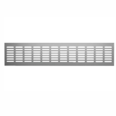 Решетка переточная алюминиевая с покрытием полимерной эмалью 480x100