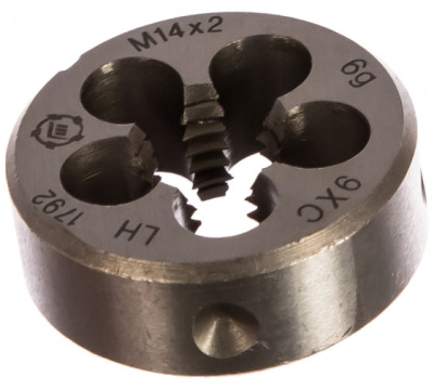 Плашка круглая 14,0*2,0 с левой резьбой