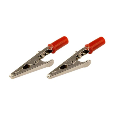 Зажим крокодил REXANT, длина 53 мм, ток 15A, 2 шт., пакет БОПП