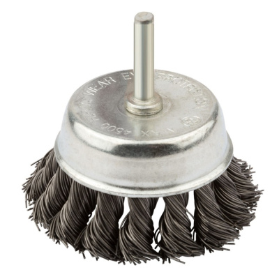 Корщетка чашечная, для дрели со шпилькой,стальная,100мм ФИТ