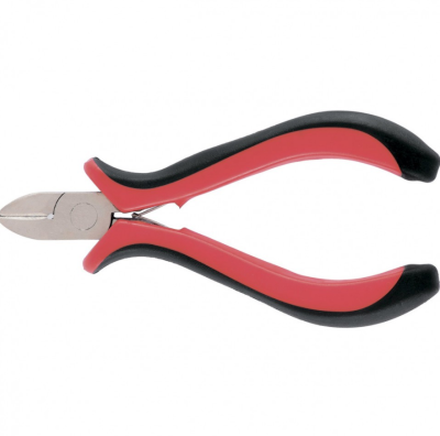 Длинногубцы Matrix Mini 130 мм никелированные изогнутые авторазжим, двухкомп. рукоятки