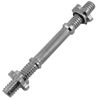 Гриф гантельный "TORRES" арт.PL5055, d31 мм, 35 см, сталь, замок-гайка, хром
