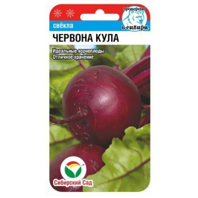 Свекла Червона кула 2г округлая Ранн (Сиб Сад) (2026)