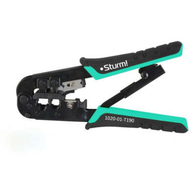 Клещи для обжима телефонных и компьют. клемм RJ-45/6P/8P и RJ-11/12/6P/8P, Sturm!