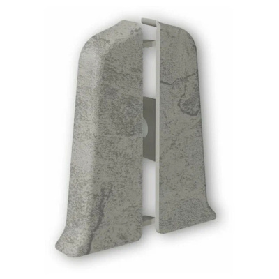 Угол для плинтуса 55мм "Идеал Классик" Лофт светло-серый / 547 торцевой (пара)