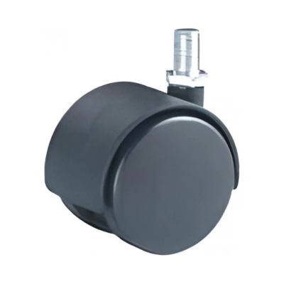 Колесо мебел. болт М10 50мм  (черный пластик)   (отечест.)