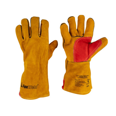 Краги кожаные термостойкие FOXWELD "Защитник" КС-03