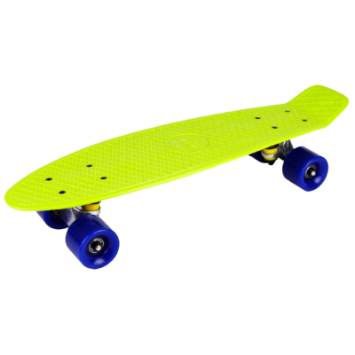 Доска-круизер, дека 27*8" лайм., колеса PU синие Доска-круизер, дека 27*8" лайм., колеса PU синие