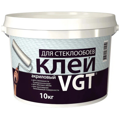 Клей для стеклообоев 10кг "ВГТ"