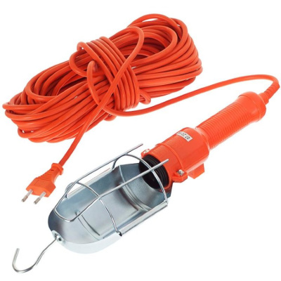 Светильник-переноска LUX ПР-60-15 оранжевая 15 метров 60W, Е27 металл, кожух (б/лампы)