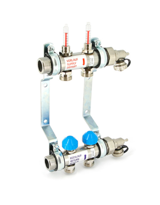 Группа коллекторная из нерж. стали 1" х 3/4" 8 выходов (5/1) ViEiR VR115-08A