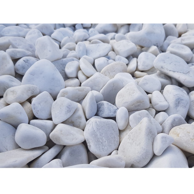 Галька мраморная белая 20-40 мм