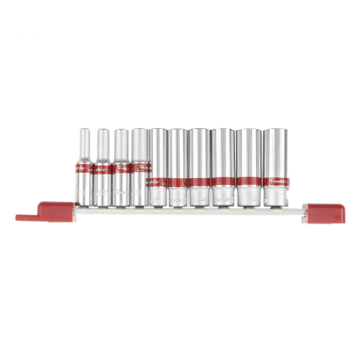 Набор удлинен. торц.головок 1/4" 6-ти гр., Cr-V, 10шт., 4-13мм // MATRIX