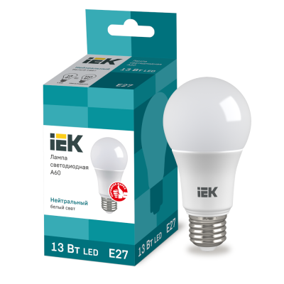 Лампа свет.LED 13вт Е27 белый  ECO IEK