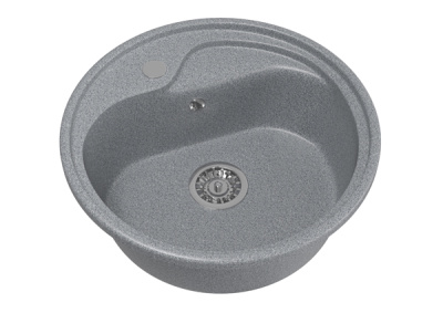 Мойка ML-GM10 круглая, графит (342) 440 мм (глуб.чаши 180)