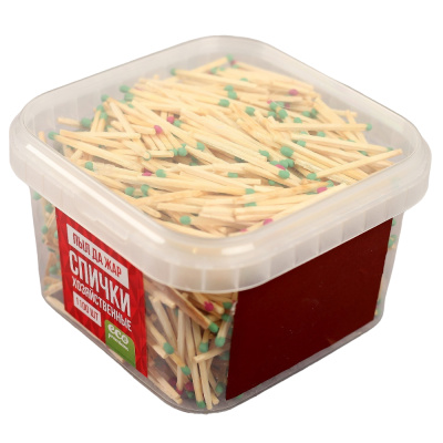 Спички ЛЮКС наполнением 1100шт. ПЭТ-контейнер ФЭСКО МИКС 2799727 Спички ЛЮКС наполнением 1100шт. ПЭТ-контейнер ФЭСКО МИКС 2799727