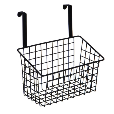 Корзина подвесная для кухонных шкафов, 25,5х14,5х27см, металл, черный цвет VETTA 