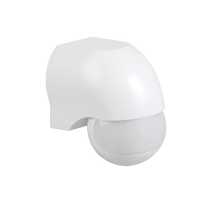 Датчик движения ИК настенный 1100w 180гр. 10м IP44 белый