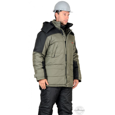 Куртка "СИРИУС-Европа" оливковая с чёрным р. 88-92/170-176 (ЧЗ)